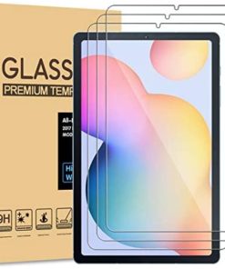 [3-Pack] PULEN for Samsung Galaxy Tab S6 Lite Screen Protector SM-P610/P615,HD No Bubble 9H Hardness Anti-Scratch Tempered Glass (10.4 Inch)