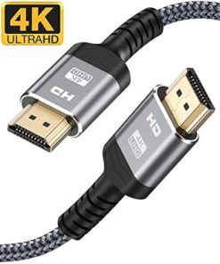 4K 60HZ HDMI Cable,Highwings 6.6FT/2M 18Gbps High Speed HDMI 2.0 Braided Cord-Supports (4K 60Hz HDR,Video 4K 2160p 1080p 3D HDCP 2.2 ARC-Compatible with Ethernet Monitor PS4/3 4K Fire Netflix
