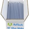 AdTech 220-115-5 10 Inch Hot Sticks Full-Size Multi-Temp 5-lb BOX All-Purpose Glue Sticks-7/16 X10 5 Pound, Clear