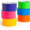 Craftzilla Colored Duct Tape - 6 Color Variety Pack - 10 Yards x 2 Inch Rolls. Rainbow Color Craft Set