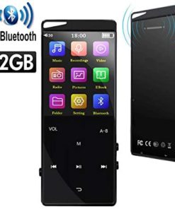 Frehovy 32GB MP3 Player with 4.2 Bluetooth, Portable Lossless Sound MP3 Music Player with FM Radio Voice Recorder Music Speaker, Support Up to 128 GB with HiFi Headphone
