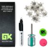 Golfkicks Golf Traction Kit for Sneakers with DIY Golf Spikes - Add Golf Cleats to Any Shoe, 20 Count - As Seen On Shark Tank