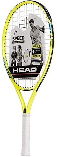 HEAD Speed Kids Tennis Racquet - Beginners Pre-Strung Head Light Balance Jr Racket - 23", Yellow