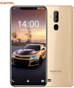 OUKITEL C12 Unlocked Smartphone Global 3G, 6.18 inches (19:9) Screen, 2GB +16GB, Android 8.1 OS, 8MP+2MP Cameras, Dual Sim, Face Fingerprint Recognition Unlocked Cell Phones- Gold