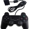 PS2 Wired Controller, Double Shock Dual Vibration Twin Shock Gamepad for Sony Playstation 2, Black
